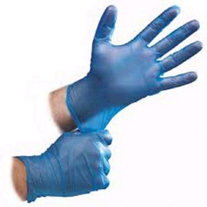 Vinyl Blue Powder Free Extra Large Gloves