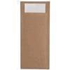 Brown With White Napkin Cutlery Pouch
