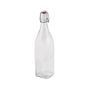 Square Clear 1lt Bottle
