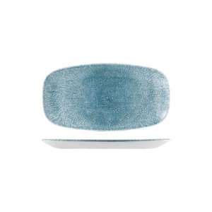 Oblong Topaz Blue Chefs Plates
