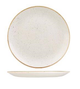 Round Coupe Stonecast White Plates