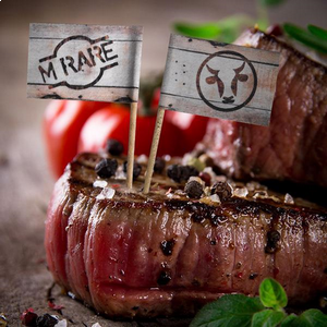 Medium Rare Steak Marker Flags